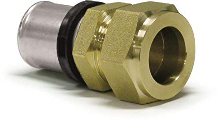 10 x Pipetec Pressfitting Fitting Press-Übergang Kupferrohr 16x2-15mm