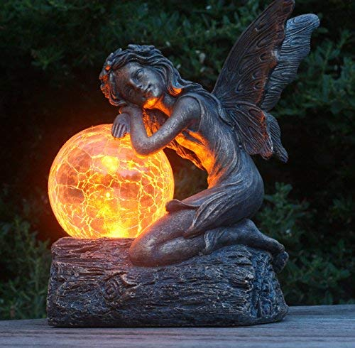 Felicity Solar-Fee – 19 cm hoch, Gartenfee-Ornament/Statue