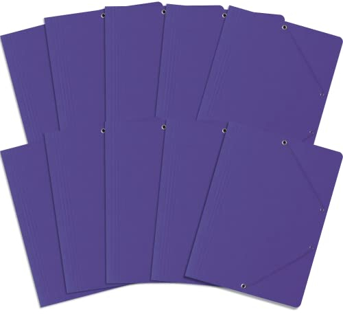 Einschlagmappe/Sammelmappe mit Gummi A4 Bantex, A4, 10 Stück-Packung Violett, 400087828