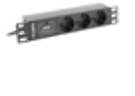 LANBERG PDU 10 1U 16A, 3X 230V SCHUCKO 2M Black
