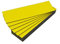 25 Magnet-Etiketten, Farbe (Gelb, Länge 10 cm, Breite 2 cm)