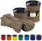 EDCX 4 mm Polyester Paracord 550 25+ Farben (15, 30 und 50 m) – Typ III, 100% Nylonseil, 7 Litzen Seil, 4mm Nylonseil in vielen Farben | Solid Colors (Caramel, 15 m)