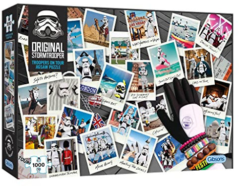Troopers on Tour | 1000 Piece Jigsaw Puzzle | Star Wars Comedy Puzzle | Sustainable Jigsaw Puzzle for Adults | Premium 100% Recycled Board | Great Gift for Adults | Gibsons Games