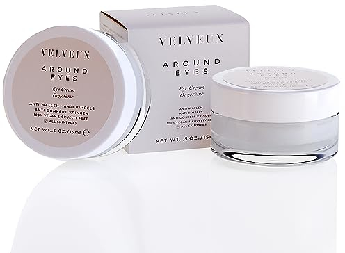 Velveux® Augencreme Gegen Falten und Augenringe - Anti Tränensäcke 15ml Eye Cream - 100% Natürlich Augenringe Creme Angereichert mit Arganöl und Vitamin E - Erfrischend mit Augencreme