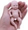 Jetcloud Silicone Reborn Dolls 4.3inch Mini Realistic Newborn Baby Doll Full Body Silicone Toddlers Toys Room Decoration for Kids Over 3 Years Old