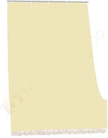 Home Tresor Tenda da Sole per Balconi in Tessuto Resistente per Esterno con Anelli e Ganci, Tenda Parasole a Cascata da Finestra e Veranda, Tinta Unita (140x250 cm, Beige)