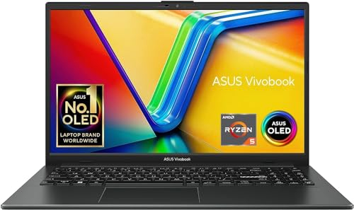 ASUS Vivobook S 15 OLED S1504FA-L1229W Laptop OLED 15 Zoll FHD 0,2 ms 600 Nits (AMD Ryzen 5 7520U, RAM 16 GB LPDDR5, 512 GB SSD PCIe, Windows 11 Home) Tastatur mit Hintergrundbeleuchtung AZERTY,