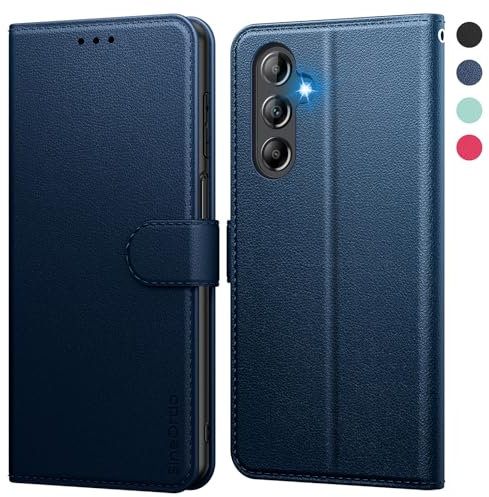 SineOrdo Cover compatible con Samsung Galaxy A14 5G / 4G Custodia, Custodia Samsung Galaxy A14 5G / 4G Cover Libro Portafoglio Folio Pelle Flip Stand Case - Blu