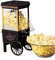 Nostalgia Vintage Hot-Air Popcorn Maker Machine - Makes Up to 12 Cups - Oil-Free - Healthier Popcorn - Classic Stand-Up Cart With Wheels - Includes Kernel Measuring Cup - Black