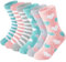 YANGTE Fluffy Socks Womens 4-7,6 Pairs Ladies Bed Socks Cosy Fuzzy Diabetic Socks Winter Warm Comfy Girls Socks Christmas Gifts for Women and Mum