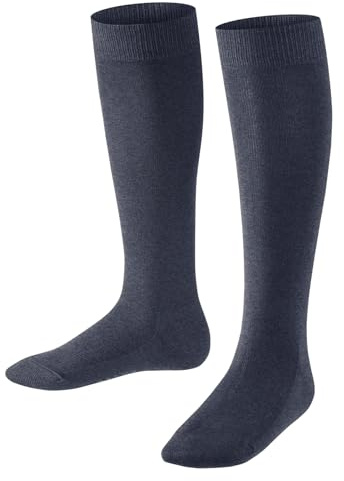 FALKE Unisex Kinder Family Kniestrümpfe atmungsaktive nachhaltige biologische Baumwolle verstärkte Kinderkniestrümpfe lang strapazierfähig hautfreundlich rutschfrei einfarbig 1 Paar