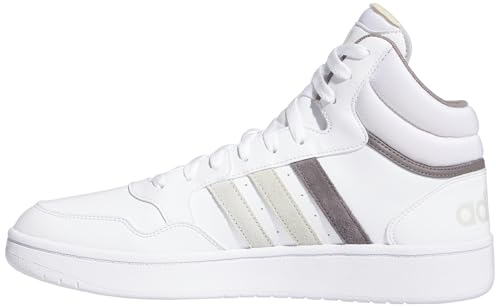 adidas Herren Hoops 3.0 Mid Classic Vintage Shoes Schuhe, Cloud White/Orbit Grey/Putty Grey, 40 EU