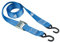 BASI | 2er Set Spanngurte mit Klemmschloss und S-Haken | bis 125 KG | Zurrgurte in blau | Länge 200 cm x Breite 2,5 cm | Befestigungsriemen | TÜV geprüft | Expander mit Schnappverschluss | 2 Stück