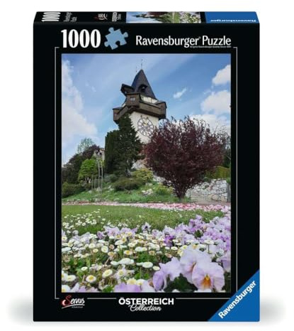 Ravensburger Puzzle 12000611 - Uhrturm in Graz - 1000 Teile Puzzle für Erwachsene und Kinder ab 14 Jahren,