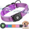 Ytanest Leuchtend AirTag Hundehalsband Halter 100% Wasserdicht Integriertes Apple Air Tag Reflektierend für mittlere große Hunde, Lila, M