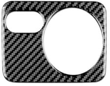 PPXDM Aufkleber Auto-Kohlefaser-Aufkleber Für Golf 6 GTI R MK6 Für Scirocco Autoscheinwerferschalter-Knopfverkleidung Innenverkleidung(RHD2)