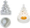 Weihnachts Silikonformen Gießformen Silikonform Kerzenhalter, 3D Silikon Gießform Weihnachtsbaum Mit Rundem Sockel Kerzenform, DIY Kerzen Formen Für Weihnachten Kerzenhalter (Stern)