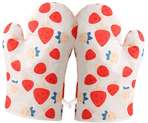 Alipis Fine Crafted Oven Glove Baking Mittens Heatproof Gloves for Kitchen Use