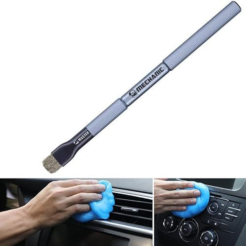 LilaLemon Circuit Board Cleaner Brush with Car Cleaning Putty,Professional Tin Glue Cleaner Bristle Brush For Computer Cell Phone，Ergonomic Electronic Accessories