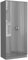 Nera High Gloss 2 Door Wardrobe with Shelf and Hanging Rail Slim Wardrobes for Small Bedrooms Storage W 76 x D 46 x H 180 cm (Grey Gloss(Matt Grey))