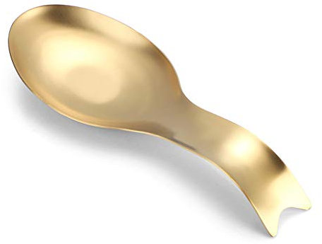Brushed Finish Stainless Steel Spoon Countertop Spatula Ladle Holder Exquisite Kitchen Utensil Spoon Rest Holder Dishwasher Safe