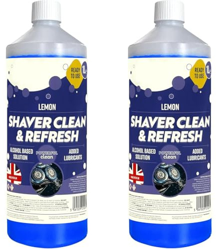 1 Litre Shaver Cleaning Refill Bottle For Bathrooms Hygienically Cleans, Removes Residual Hair & Skin Particles (1)