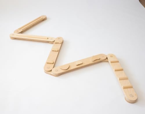 CLIFF (KIDWOOD) CLIFF BALANCE – Balancebalken aus Naturholz | Montessori Indoor Schwebebalken | Gleichgewicht & Motorik fördern | Rutschfest, abgerundete Kanten, leises Spiel fürs Kinderzimmer