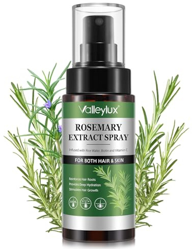 Rosemary Rice Water Hair Spray 120ml | Hair & Skin Care | Strengthen, Moisturize & Thicken Naturally | for Dry, Oily, Thinning, Damaged Hair Types