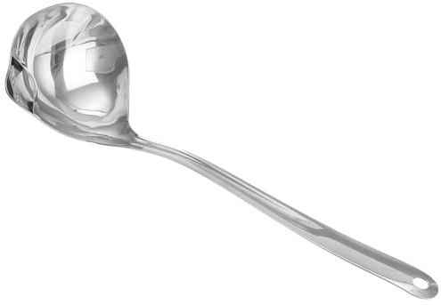 POPETPOP 304 Stainless Steel Oil Separator Spoon with Soup Colander Kitchen Oil Filter Ladle for Hotpot and Cooking Practical Gadget