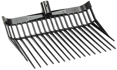 Future Distribution Aubiose Future Fork Head without Handle, Shavings Fork Head, Plastic, Includes Nut and Bolt, stable, horse, manure