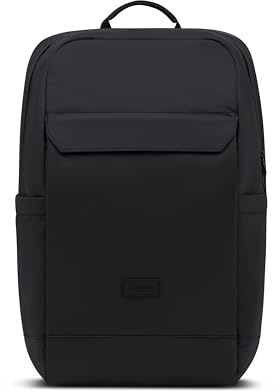 LARKSON Business Laptop Rucksack Herren Schwarz - Bjarne - Großer Arbeitsrucksack mit 17 Zoll Laptopfach - Handgepäck mit Kofferöffnung - Wasserabweisend