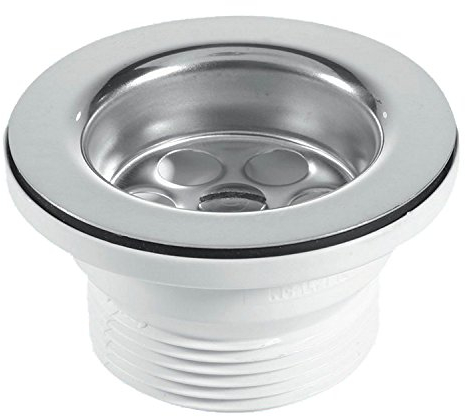 McAlpine BSW10PR 70mm Flange Centre Pin Sink Waste, White