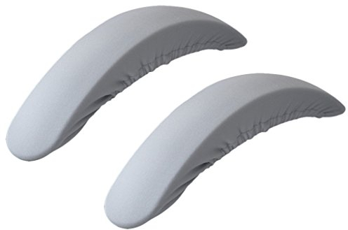 Sharplace Set De 2X Accoudoir Couverture Élastique Protecteur Chaise De Bureau Fauteuil Maison, Gris