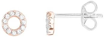 Xenox XS3431RN Ohrstecker Happy Hour Silber Rosé Zirkonia Kreisform Ø 5 mm
