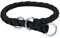 TRIXIE Cavo Zug-Stopp Halsband Größe L–XL: Halsumfang 52–60 cm/ø 18 mm in schwarz - Hundehalsband aus Gurtband für große bis sehr große Hunde, rund geflochten, 144101