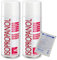 ISOPROPANOL - 2x 400ml Spraydose - Isopropylalkohol - hochreines Lösungsmittel - Reinheit > 99,9% - Universalreiniger - Cramolin - 4021611 inkl. 1 St. DEWEPRO® SingleScrubs - 2-Propanol IPA