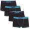 DIM Men's Boxer Les Pockets X5 Shorts, Noir Ct Violet Velours/Noir Ct Vert Viride/Noir Ct Violet Velours/Noir Ct Vert Viride, M (Pack of 4)