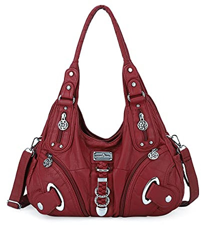Angelkiss Hobo börsen und Handtaschen für Damen, Umhängetasche, groÃŸe Schultertasche