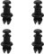 The Lord of The Tools 4 Stück Kofferraumklammern 1M6867574A kompatibel mit Q5 SQ5 8R MK1 A3 S3 8P A3 S3 8V Q2 Q3 Kofferraum Hutablage Saiten Clips Haken Halter