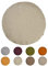 beties „Wunschton“ Kissenbezug ca. Ø60 cm - runde Kissenhülle in großer Sortiments- und Größenauswahl – EIN idealer Begleiter in Unifarben (Melange-beige)