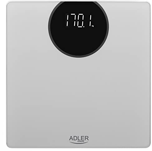 Adler AD 8175 Personenwaage, Grau, 33 x 33 x 5 cm