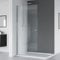 IMPTS walk in dusche 80x185 glas Duschwand Duschabtrennung Nische Dusche Schwingtür Pendeltür Duschkabine Rahmenlos,OHNE Duschwanne