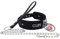 paloli Schwarzes Herz Vorhängeschloss O-Ring Choker Halskette für Damen, Punk Gothic Buchstabe Lederhalsband Rosa Vorhängeschloss Cosplay Schmuck (CUM CHAIN)