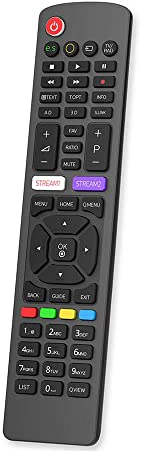 Philips SRP4010/10 Ersatz-Fernbedienung, Ersatz für Samsung TV-Fernbedienung, volle Kompatibilität mit Samsung und Philips TV, Smart-TV, LCD, LED, Plasma, ect.., Schwarz