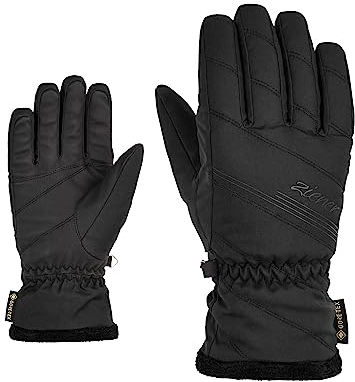 Ziener Damen Kasia Ski-Handschuhe/Wintersport | Gore-Tex, Black, 7,5