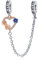 Annmors 925 Sterling Silber Family Safety Chain Rosegold Infinity Love Charms con für Europäische Armbänder mit Zirkonia,Weihnachten, Valentinstag, Muttertag, Geschenkanhänger für Frauen und Mädchen