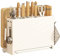 YLSZHY Knife Drying Block Holder, Integrated Cutting Board Rack, Chopsticks Organizer Stand, Fruit Knives Scissor Storage Rack for Kitchen Countertop Cabinet