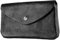 modamoda de - P11 - ital. Portefeuille en cuir pour femme, taille M, Noir métallisé, m, sleek
