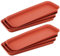 MUKCHAP 6 vassoi antigoccia rettangolari in plastica, 39,5 x 17 x 3 cm, sottovaso rettangolare, sottovasi rettangolari piccoli per piante da giardino, colore rosso