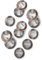 Schöneberger Trachten Couture Original Hornknöpfe, braune Lederhosen Knöpfe – DIY 2-Loch Trachtenknöpfe 21mm - 4x/8x/12x – div Farben (Braun Antik, 12x Knöpfe)